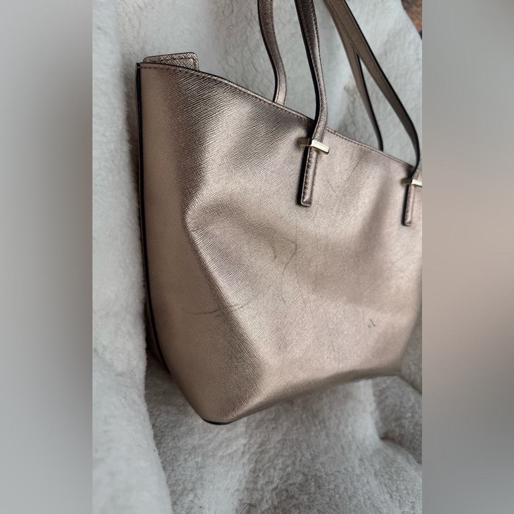 Kate Spade New York Cedar Street Mini Harmony Leather Tote, gold rose color - Picture 7 of 16